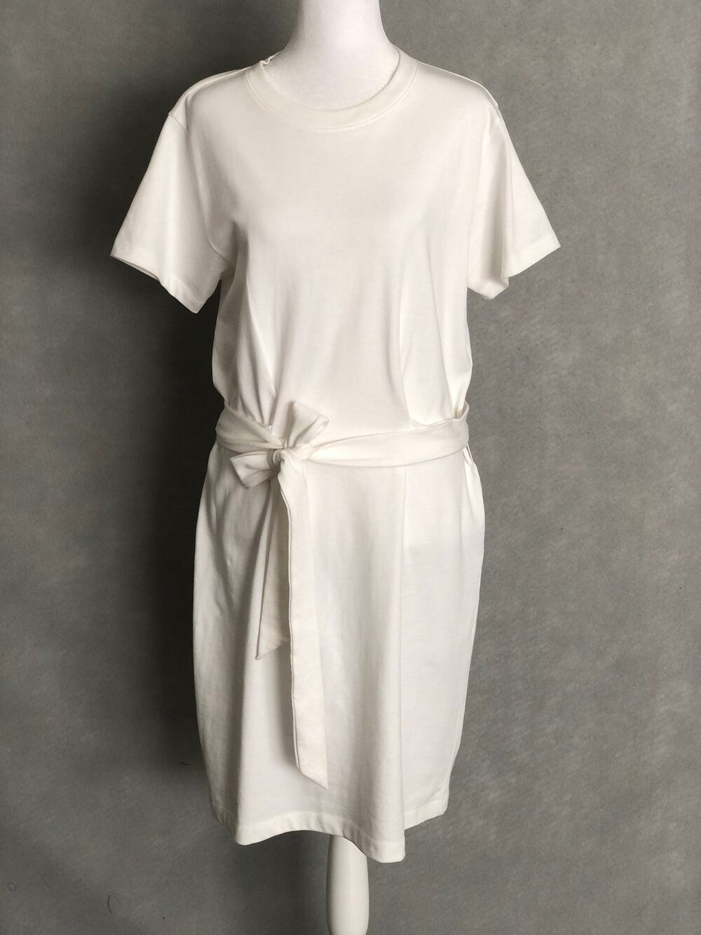 Vince. T-Shirt Dress Crew Neck White Women's Size Medium